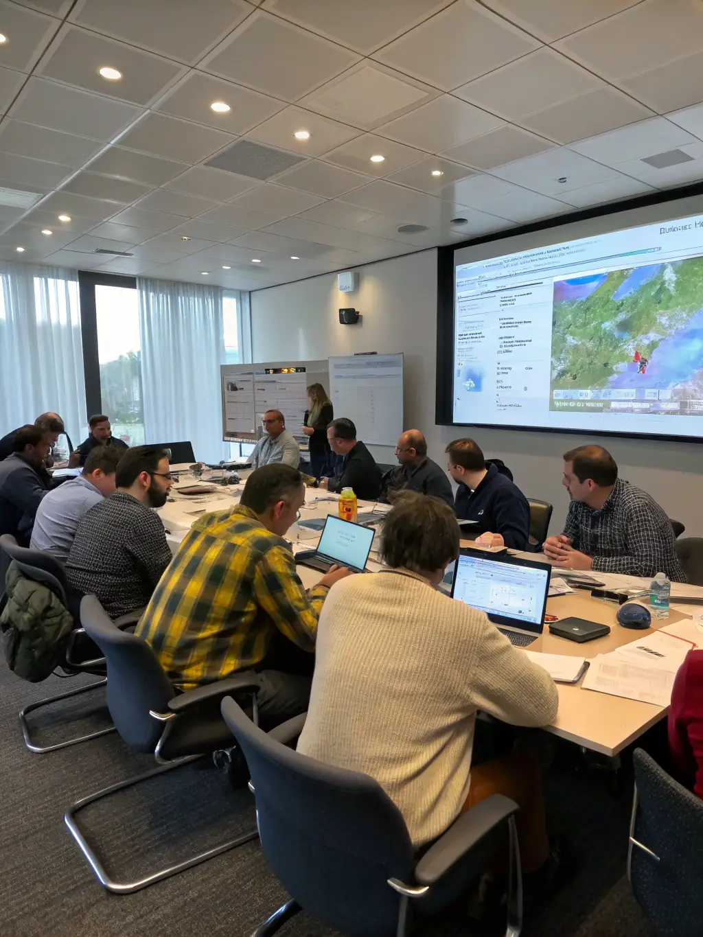 A hunter attending a workshop on wildlife conservation, demonstrating ACCAMC's commitment to education and sustainable hunting practices.